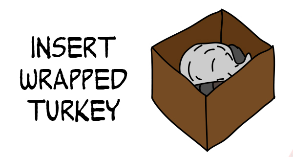 wrap turkey