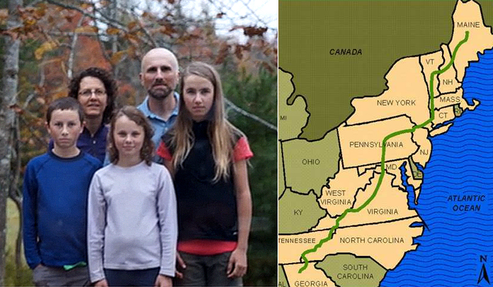 Family thru hike and homeschool Appalachian trail