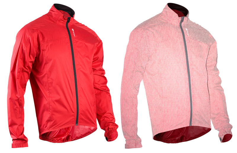 Non-reflective and reflective comparison RPM Zap Sugoi jacket