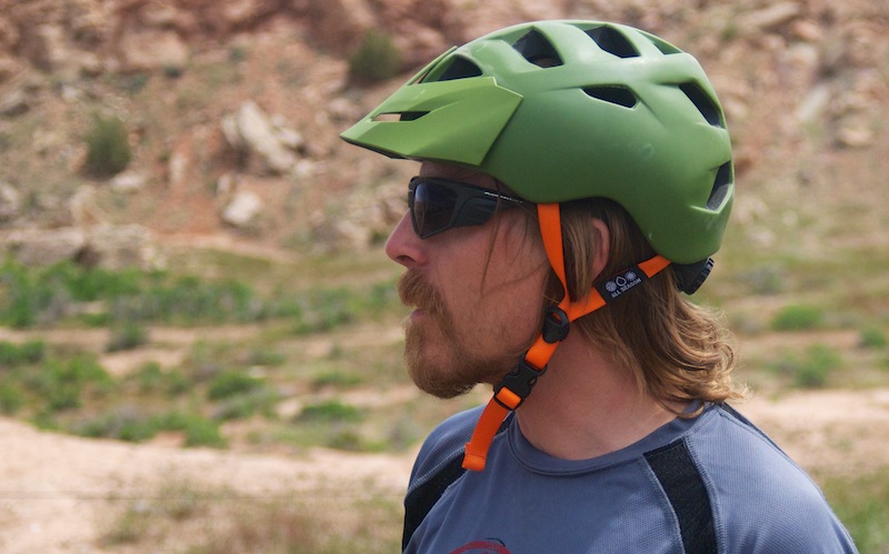 green mountain bike helmet