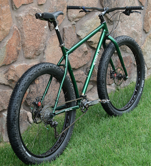 wide tire mountain bike