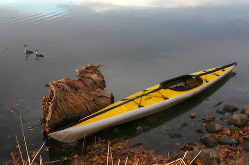Full-Size Kayak folds up, Fits in Backpack