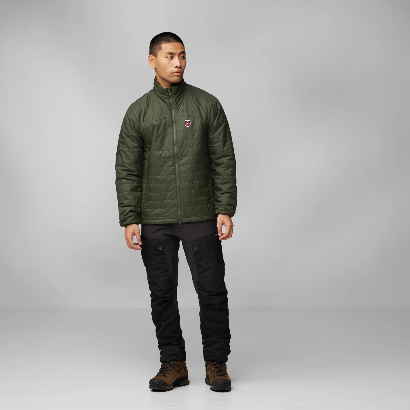 green men's epedition x-latt hoodie by Fjallraven