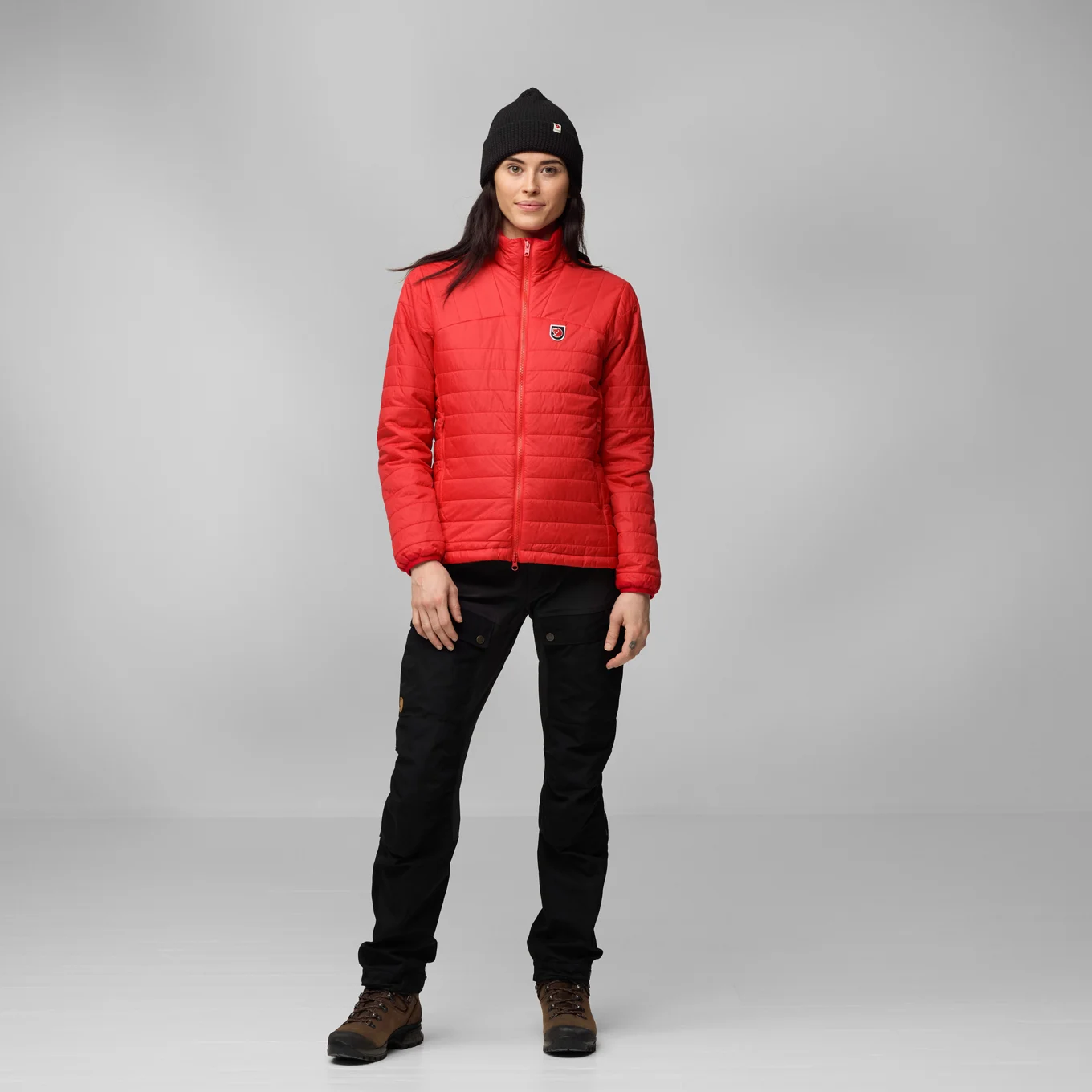 red women's epedition x-latt hoodie by Fjallraven