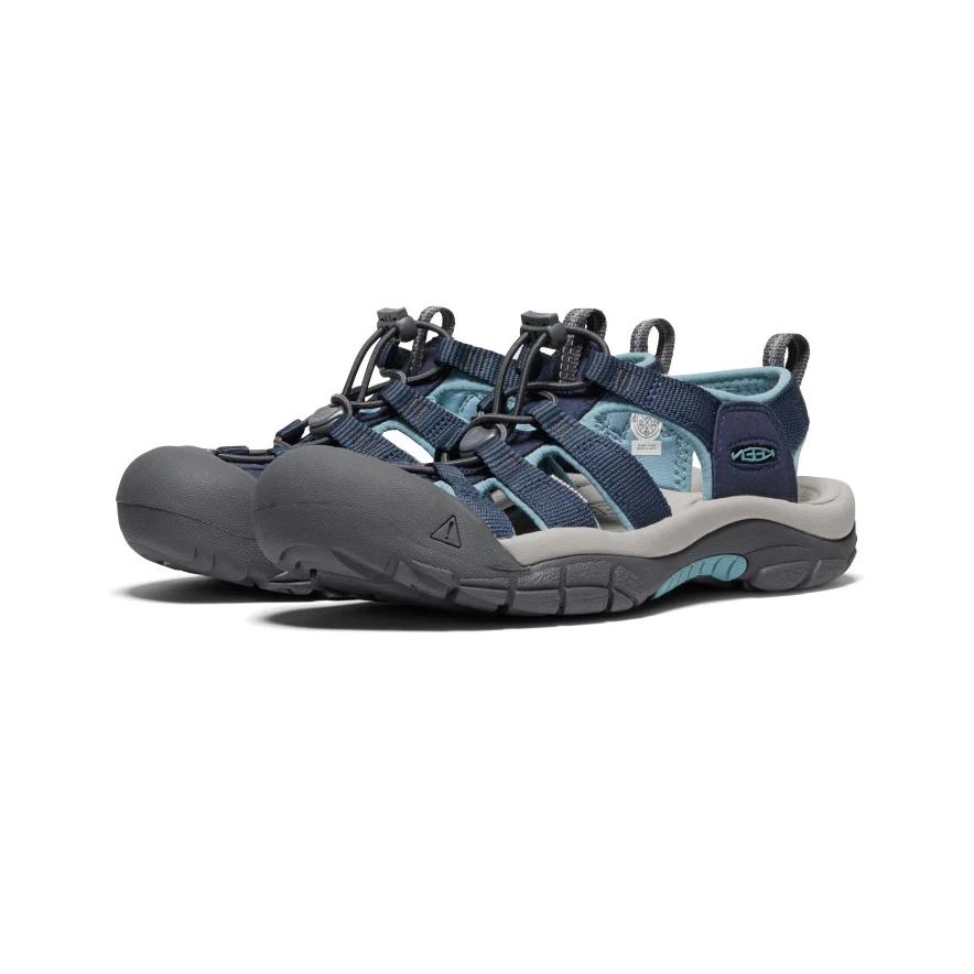 pair of women's Keen sandals in dark blue