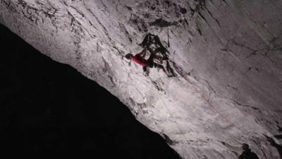 Adam Ondra Climbs a Giant Sinkhole